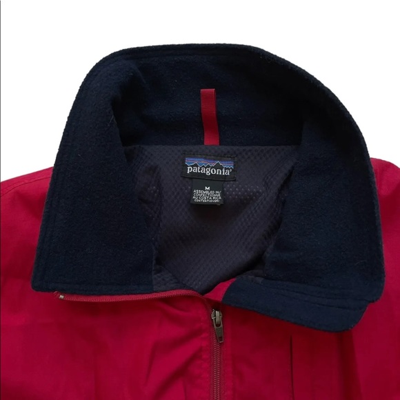 VTG Patagonia Mens Size Medium Red Pneumatic Windbreaker Lined Jacket - Picture 2 of 7